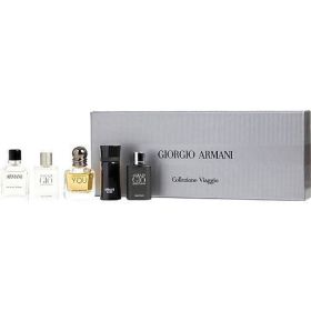 GIORGIO ARMANI VARIETY by Giorgio Armani 5 PIECE MENS VARIETY WITH ARMANI CODE & ARMANI NEW & ACQUA DI GIO & ACQUA DI GIO PROFUMO & EMPORIO ARMANI STR