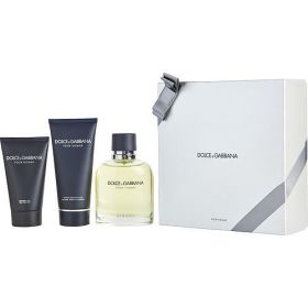 DOLCE & GABBANA by Dolce & Gabbana EDT SPRAY 4.2 OZ & AFTERSHAVE BALM 3.3 OZ & SHOWER GEL 1.6 OZ - 117870