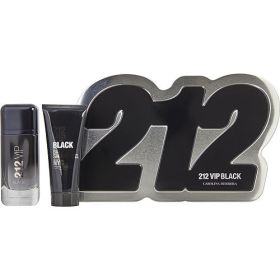 212 VIP BLACK by Carolina Herrera EAU DE PARFUM SPRAY 3.4 OZ & SHOWER GEL 3.4 OZ - 312557