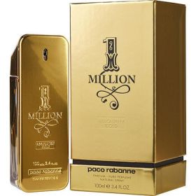 PACO RABANNE 1 MILLION ABSOLUTELY GOLD by Paco Rabanne PURE PARFUM SPRAY 3.4 OZ - 230966