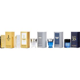 PACO RABANNE VARIETY by Paco Rabanne 5 PIECE MENS MINI VARIETY WITH 1 MILLION EDT & 1 MILLION LUCKY EDT & INVICTUS EDT & INVICTUS LEGEND EAU DE PARFUM