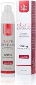 Allure Pleasure CBD Intimacy Lubricant, a unisex long-lasting water based slippery intimacy lubricant. let the fun begin - Allure Pleasure CBD Intimac