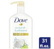 Dove Moisturizing Shampoo;  Nourishing Secrets Coconut & Hydration with Pump for All Hair Types;  31 oz - Dove