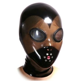 Women's Sexy Natural Latex Headcover (Option: Black-XS)