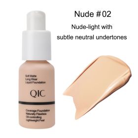 Concealer Liquid Foundation Brightens Moisturizes And Controls Oil Bronzer Stage Makeup BB Cream (Option: Nude-30ml)