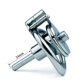 Male Chastity Lock With Catheter Negative Lock (Option: Double Rounds Catheter-40MM)